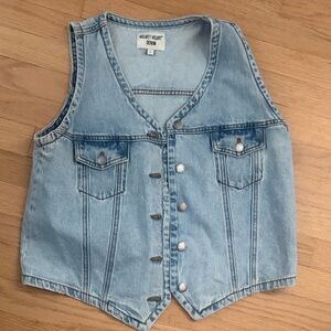 Velvet Heart Light Blue Denim Vest